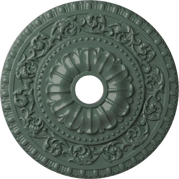 Ekena Millwork Vaduz Ceiling Medallion (Fits Canopies up to 3 1/2"), 23 1/2"OD x 3 1/2"ID x 2 1/8"P, Cloud Burst CM23VACBF - main